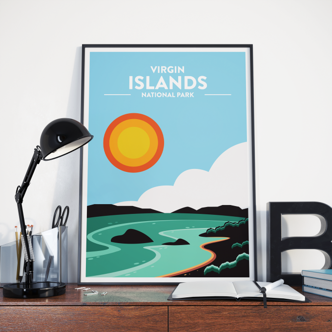 Virgin Islands - National Park Print Poster Wall Art