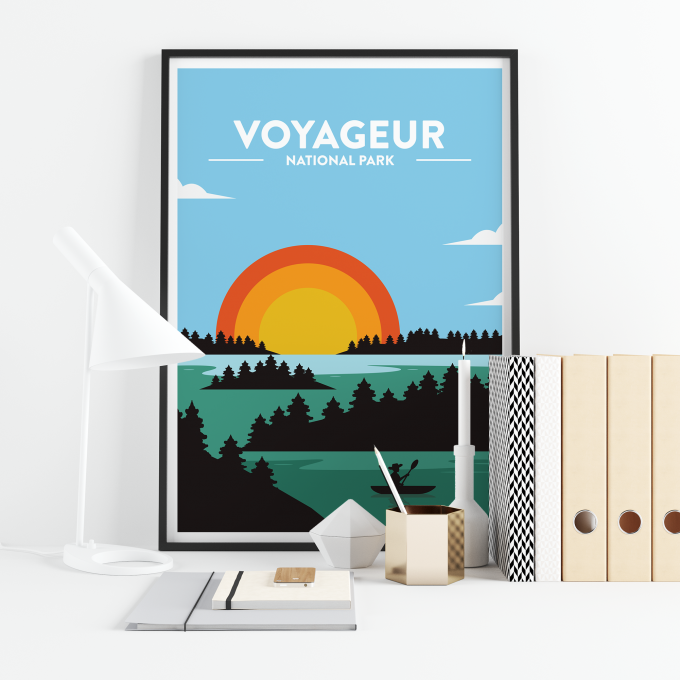 Voyageur - National Park Print Poster Wall Art