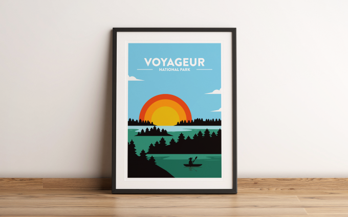 Voyageur - National Park Print Poster Wall Art