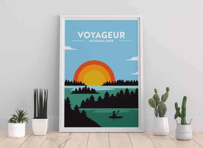 Voyageur - National Park Print Poster Wall Art