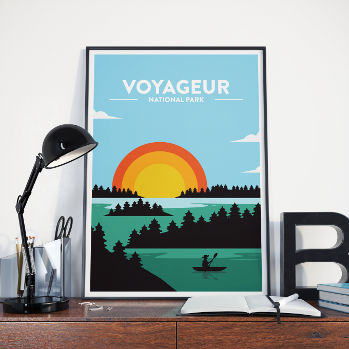 Voyageur - National Park Print Poster Wall Art