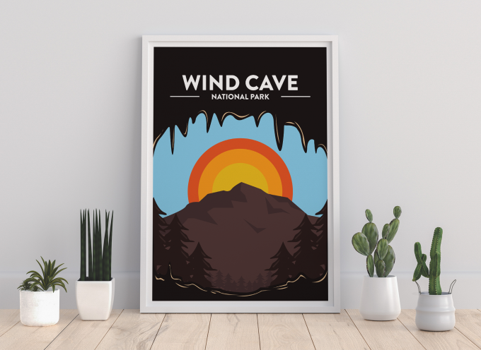 Wind Cave - National Park Print Poster Wall Art